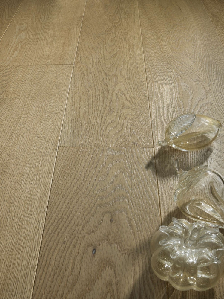 Инженерная доска Bassano Parquet Коллекция Sbiancati Дуб 34LVCS браш, лак 2350х242х15/3,6 мм (Италия)